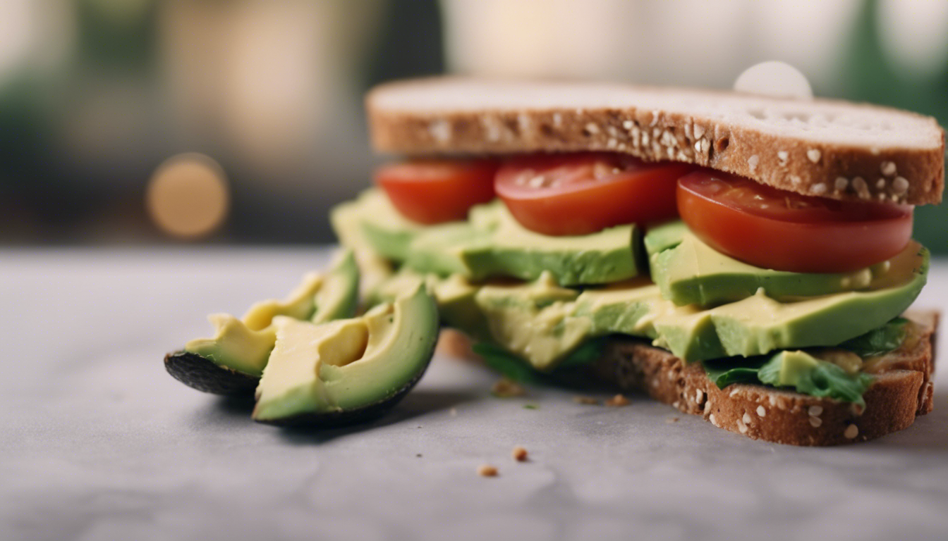Avocado and Tomato Sandwich