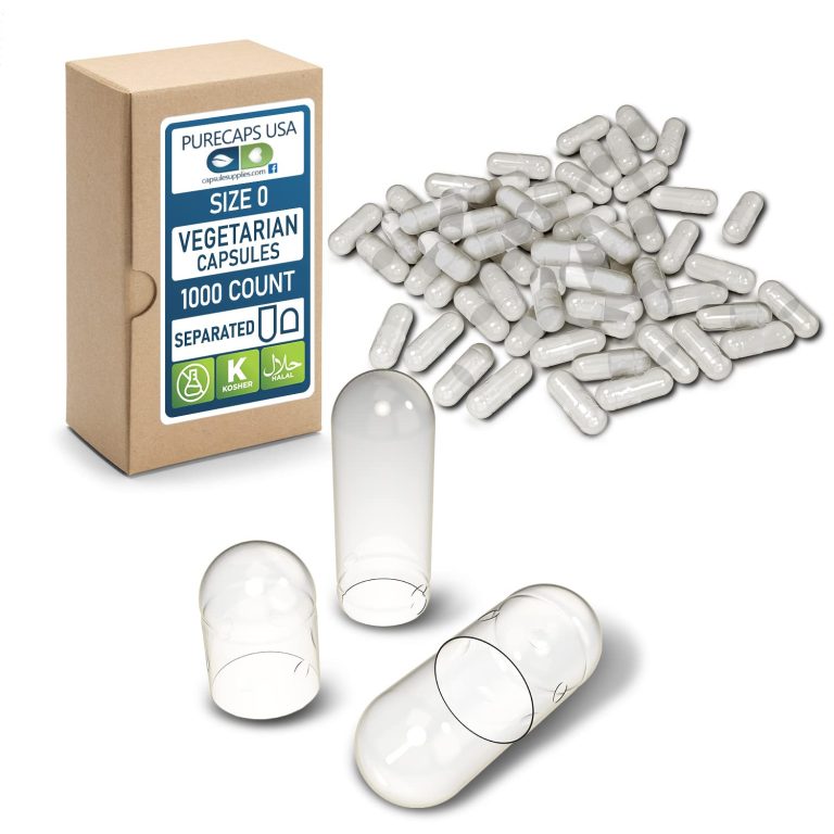 “Empty Vegetarian Vegan Pill Capsules Size 0”