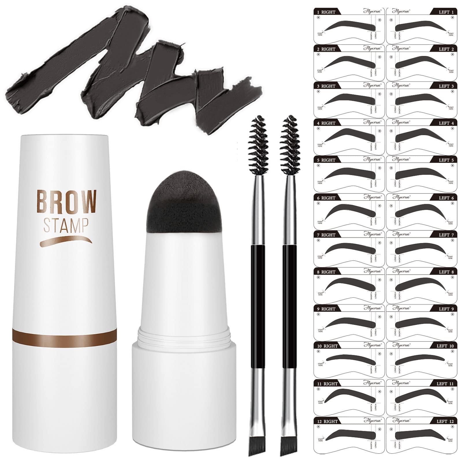 Eyebrow Stamp Stencil Kit
