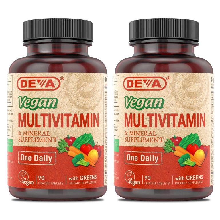 DEVA Vegan Iron-Free Multivitamin & Mineral Supplement 2-Pack