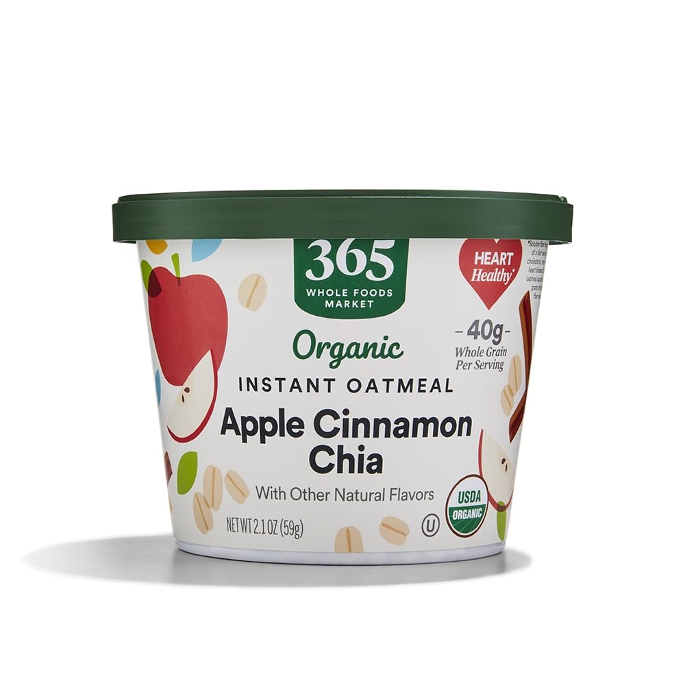 365 Organic Instant Oatmeal, Apple Cinnamon Chia