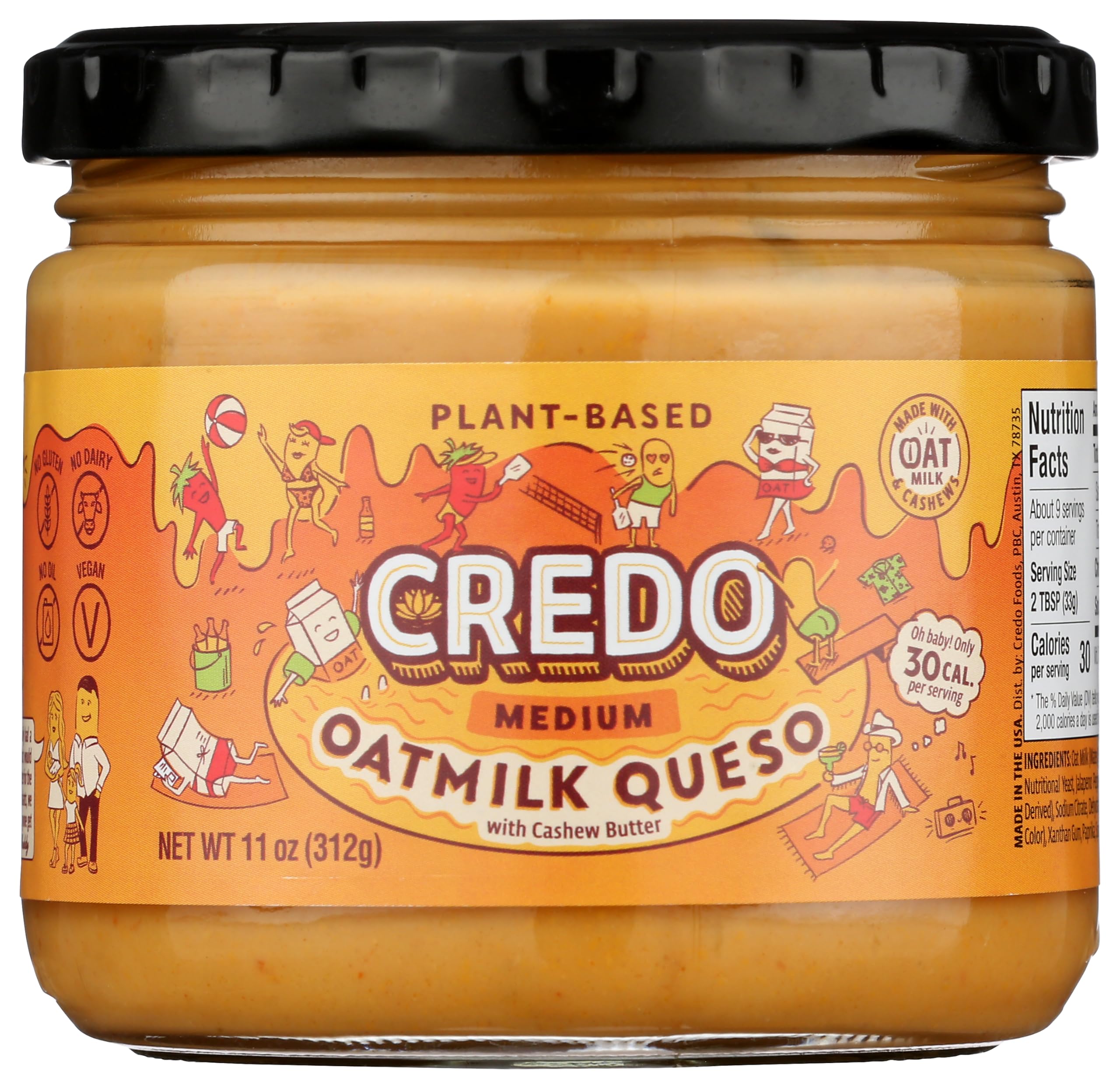 CREDO FOODS Medium Oatmilk Queso
