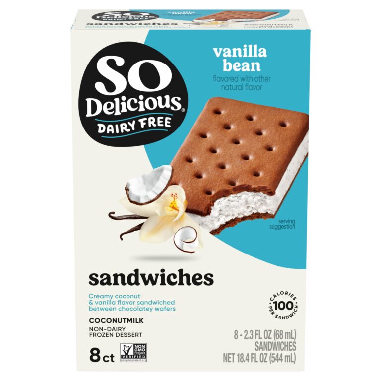 So Delicious Dairy Free Coconut Milk Frozen Dessert Sandwiches