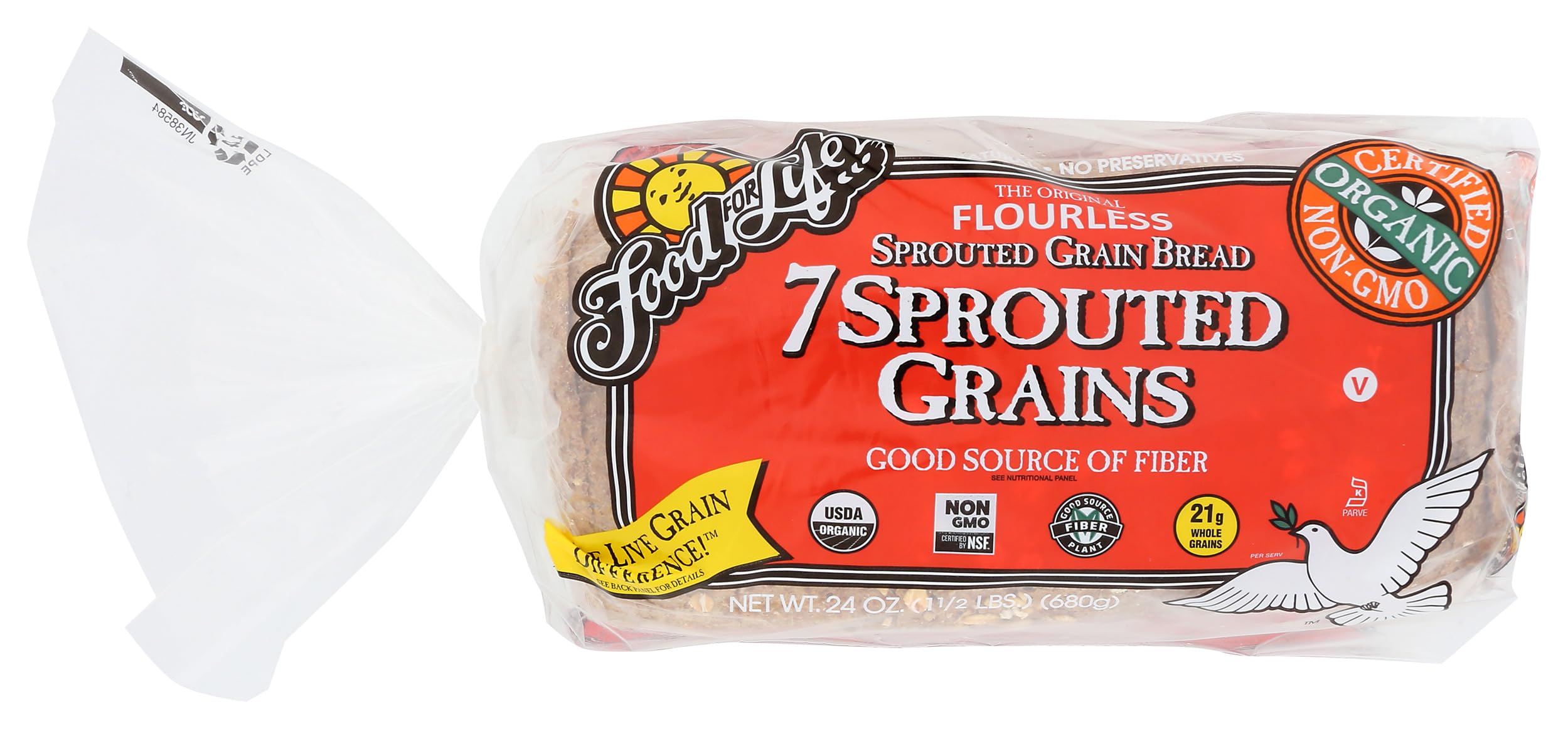 Food For Life Organic 7 Sprouted Whole Grain Bread
