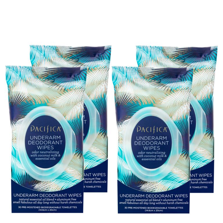 Pacifica Beauty Coconut Milk & Essential Oils Underarm Deodorant Wipes