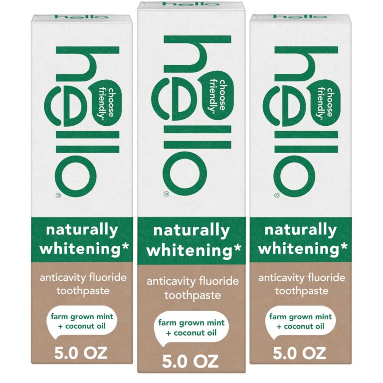 Hello Naturally Whitening Anticavity Fluoride Toothpaste