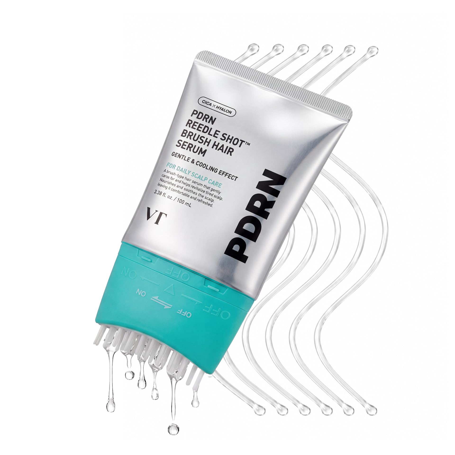 VT COSMETICS PDRN Reedle Shot Brush Hair Serum
